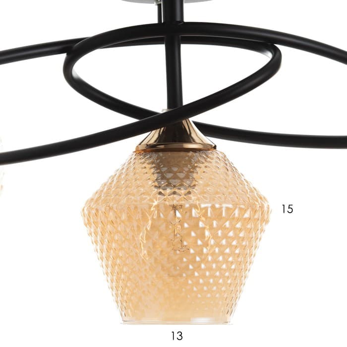 Люстра «Изота» 5хE27 40 Вт черный 75×34×30 см BayerLux