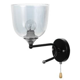 Бра «Хаям» E27 40 Вт черный 15×25×24 см