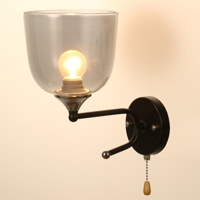 Бра «Хаям» E27 40 Вт черный 15×25×24 см