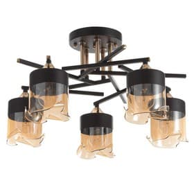 Люстра «Либель» 5хE27 40 Вт черный 50×50×28 см BayerLux