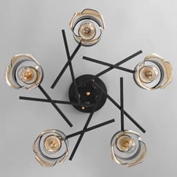 Люстра «Либель» 5хE27 40 Вт черный 50×50×28 см BayerLux