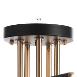 Люстра «Либель» 5хE27 40 Вт черный 50×50×28 см BayerLux