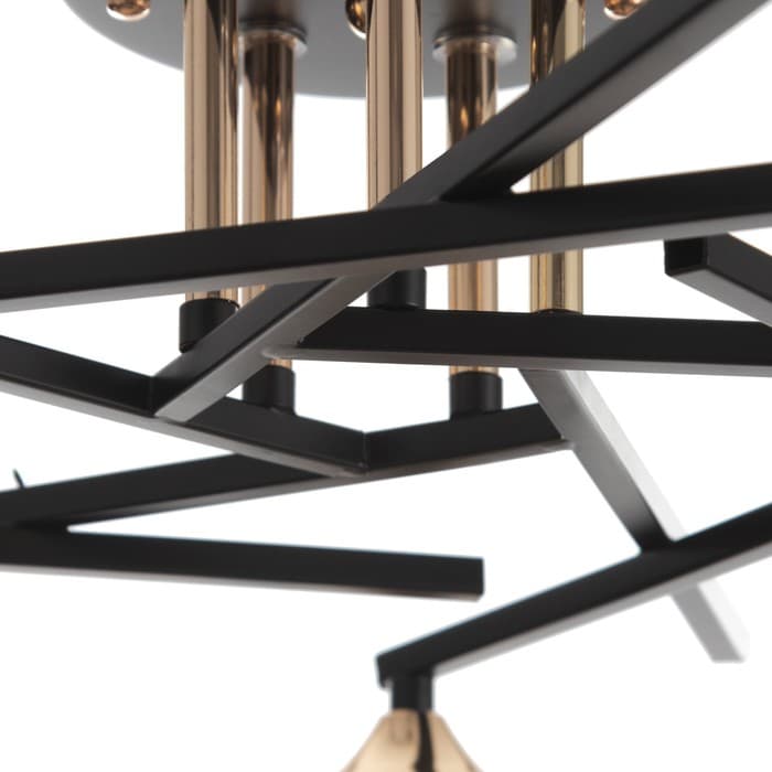 Люстра «Либель» 5хE27 40 Вт черный 50×50×28 см BayerLux