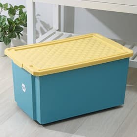 Контейнер для хранения игрушек на колесах Follow Me, 57 л, пластик, синий