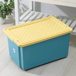 Контейнер для хранения игрушек на колесах Follow Me, 57 л, пластик, синий