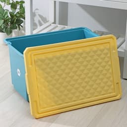 Контейнер для хранения игрушек на колесах Follow Me, 57 л, пластик, синий