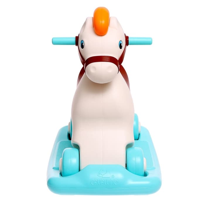 Каталка-качалка «Пони», сафари, бирюзовая