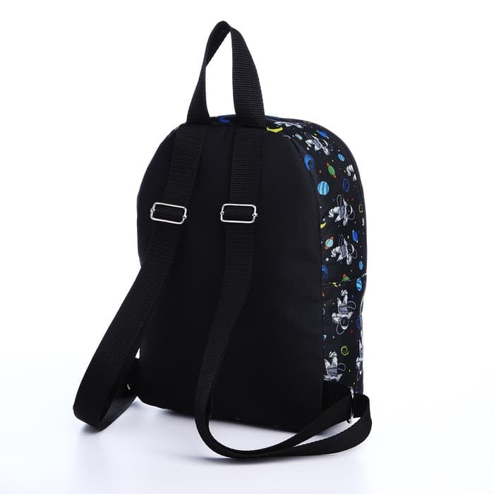 Рюкзак детский на молнии, цвет чёрный