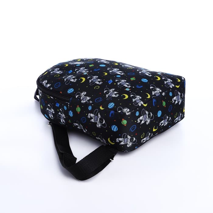 Рюкзак детский на молнии, цвет чёрный