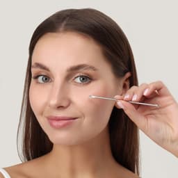 Косметологический набор, 4 предмета, в пластиковом футляре, 11.5 см, серебристый