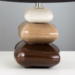 Настольная лампа с абажуром RISALUX «Гонки», Е14, 15 Вт, бело-чёрный, 20×20×28 см