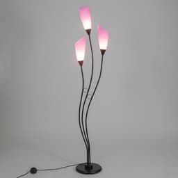 Торшер «Айрис» 3хЕ27 15 Вт черно-фиолетовый h.167 см