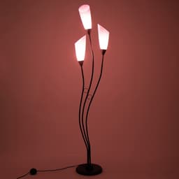 Торшер «Айрис» 3хЕ27 15 Вт черно-фиолетовый h.167 см