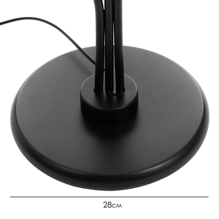 Торшер «Айрис» 3хЕ27 15 Вт черно-фиолетовый h.167 см