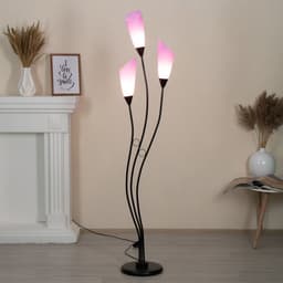 Торшер «Айрис» 3хЕ27 15 Вт черно-фиолетовый h.167 см