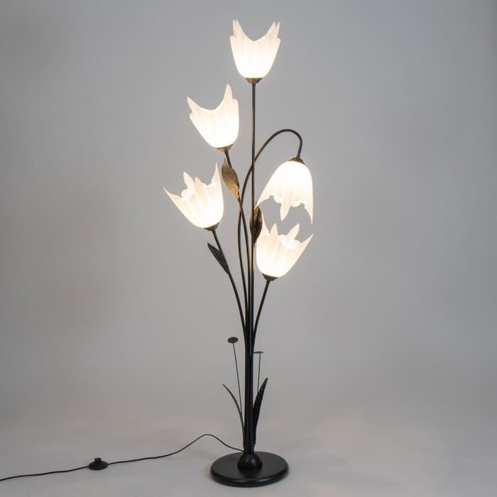 Торшер BayerLux «Аделла», 5хЕ27, 15 Вт, 145 см, белый