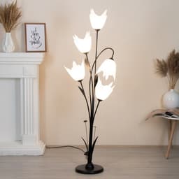 Торшер BayerLux «Аделла», 5хЕ27, 15 Вт, 145 см, белый