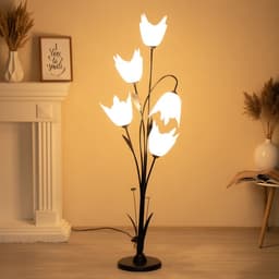 Торшер BayerLux «Аделла», 5хЕ27, 15 Вт, 145 см, белый