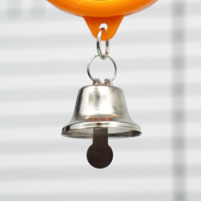 Набор игрушек для птиц, 35×28 см, 5 предметов: ванночка, кормушка, зеркальце, качели, лесенка