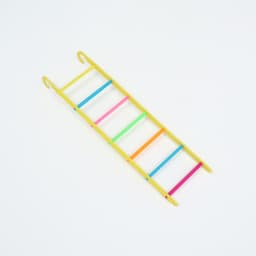 Набор игрушек для птиц, 35×28 см, 5 предметов: ванночка, кормушка, зеркальце, качели, лесенка