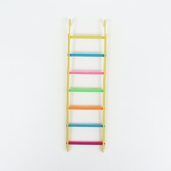 Набор игрушек для птиц, 35×28 см, 5 предметов: ванночка, кормушка, зеркальце, качели, лесенка