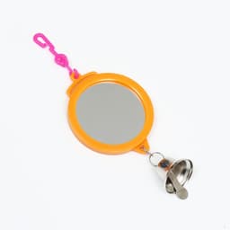 Набор игрушек для птиц, 35×28 см, 5 предметов: ванночка, кормушка, зеркальце, качели, лесенка