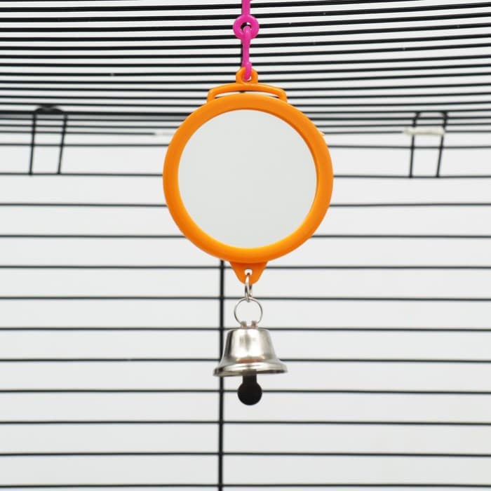 Набор игрушек для птиц, 35×28 см, 5 предметов: ванночка, кормушка, зеркальце, качели, лесенка