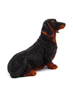 Садовая фигура из полистоуна «Собака такса», 20×20×12 см