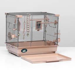 Клетка для птиц «Пижон» №100, разборная, 42×30×37 см, укомплектованная, бежевая