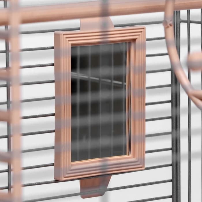 Клетка для птиц «Пижон» №100, разборная, 42×30×37 см, укомплектованная, бежевая