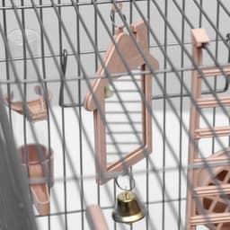 Клетка для птиц «Пижон» №100, разборная, 42×30×37 см, укомплектованная, бежевая