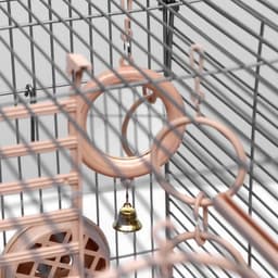 Клетка для птиц «Пижон» №100, разборная, 42×30×37 см, укомплектованная, бежевая