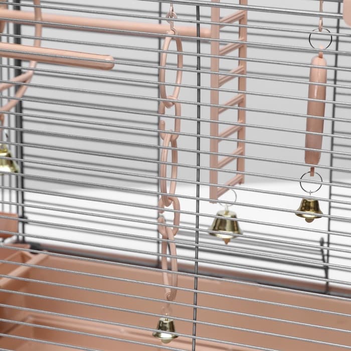 Клетка для птиц «Пижон» №100, разборная, 42×30×37 см, укомплектованная, бежевая