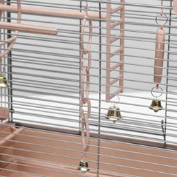 Клетка для птиц «Пижон» №100, разборная, 42×30×37 см, укомплектованная, бежевая