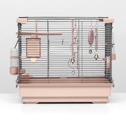 Клетка для птиц «Пижон» №100, разборная, 42×30×37 см, укомплектованная, бежевая