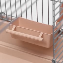 Клетка для птиц «Пижон» №100, разборная, 42×30×37 см, укомплектованная, бежевая