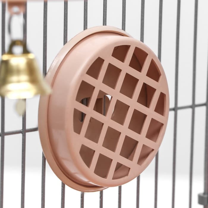 Клетка для птиц «Пижон» №100, разборная, 42×30×37 см, укомплектованная, бежевая