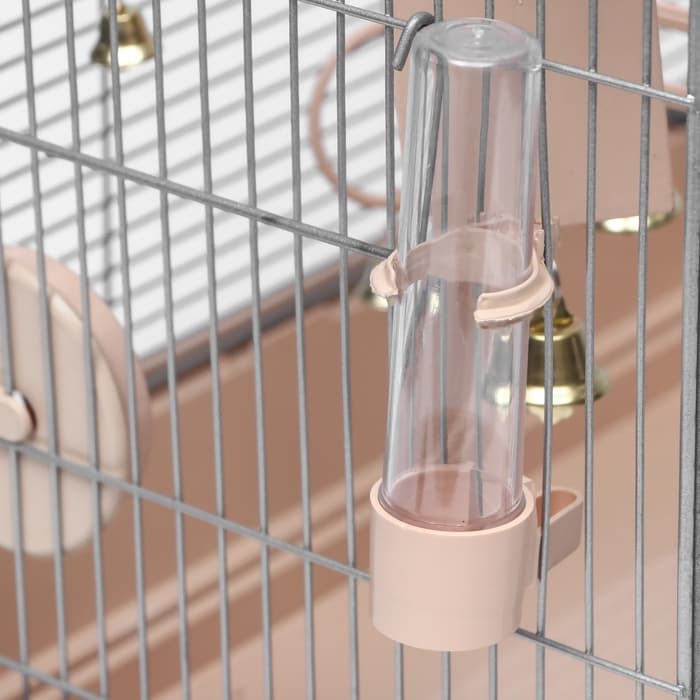 Клетка для птиц «Пижон» №100, разборная, 42×30×37 см, укомплектованная, бежевая