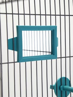 Клетка для птиц «Пижон», разборная, 42×30×62.7 см, укомплектованная, бирюзовая