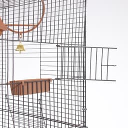 Клетка для птиц «Пижон» №104-Б, разборная, 58×40×65.4 см, 2 секции, бежевая