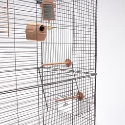 Клетка для птиц «Пижон» №104-Б, разборная, 58×40×65.4 см, 2 секции, бежевая