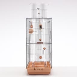 Клетка для птиц «Пижон» №104-Б, разборная, 58×40×65.4 см, 2 секции, бежевая
