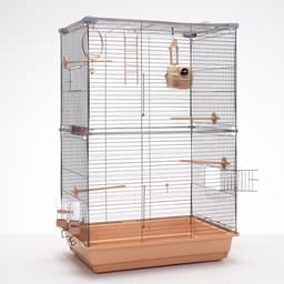Клетка для птиц «Пижон» №104-Б, разборная, 58×40×65.4 см, 2 секции, бежевая