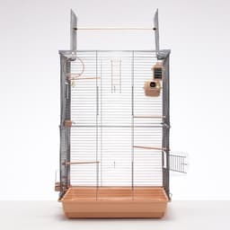 Клетка для птиц «Пижон» №104-Б, разборная, 58×40×65.4 см, 2 секции, бежевая