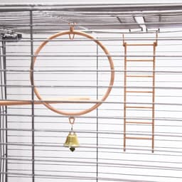 Клетка для птиц «Пижон» №104-Б, разборная, 58×40×65.4 см, 2 секции, бежевая