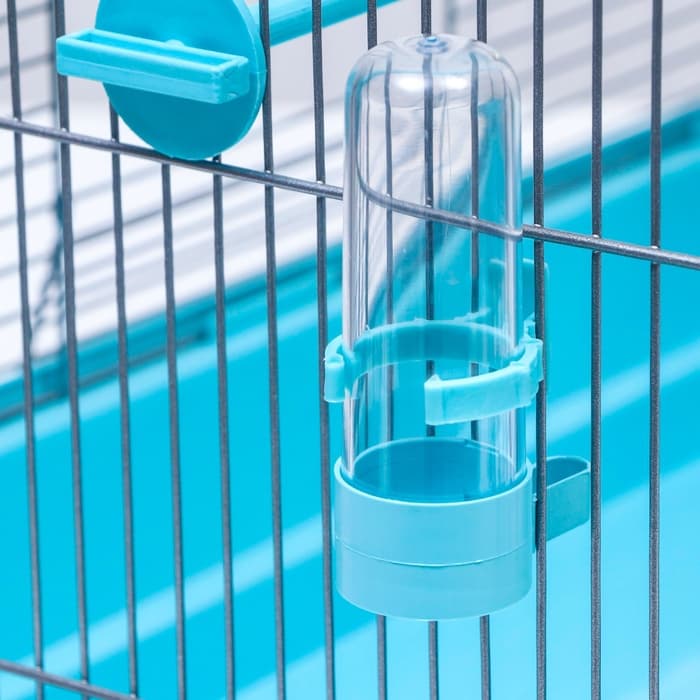 Клетка для птиц «Пижон» №104, разборная, 58×40×48 см, 1 секция, бирюзовая