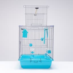 Клетка для птиц «Пижон» №104, разборная, 58×40×48 см, 1 секция, бирюзовая