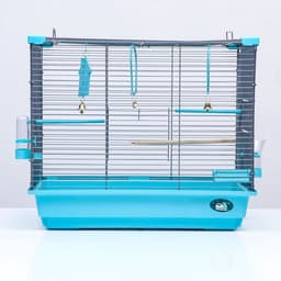 Клетка для птиц «Пижон» №104, разборная, 58×40×48 см, 1 секция, бирюзовая