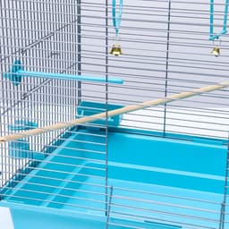 Клетка для птиц «Пижон» №104, разборная, 58×40×48 см, 1 секция, бирюзовая