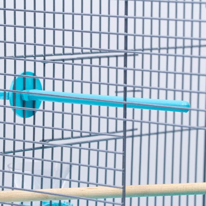 Клетка для птиц «Пижон» №104, разборная, 58×40×48 см, 1 секция, бирюзовая